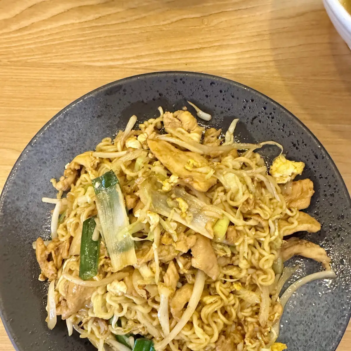 Korean Fried Noodles with Chicken