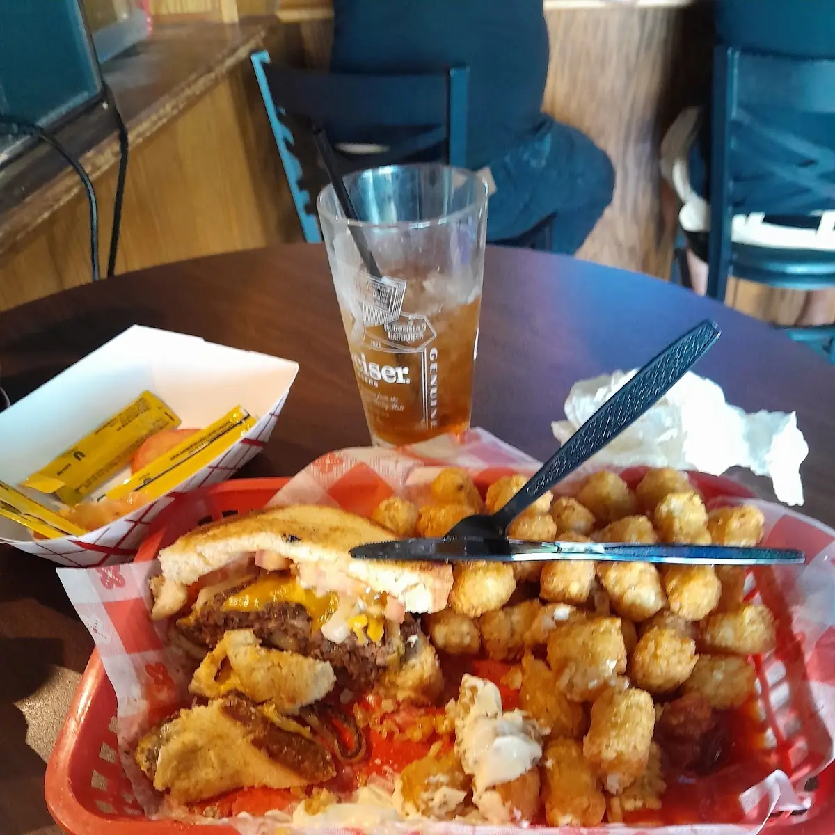 Frisco Melt and Tater Tots