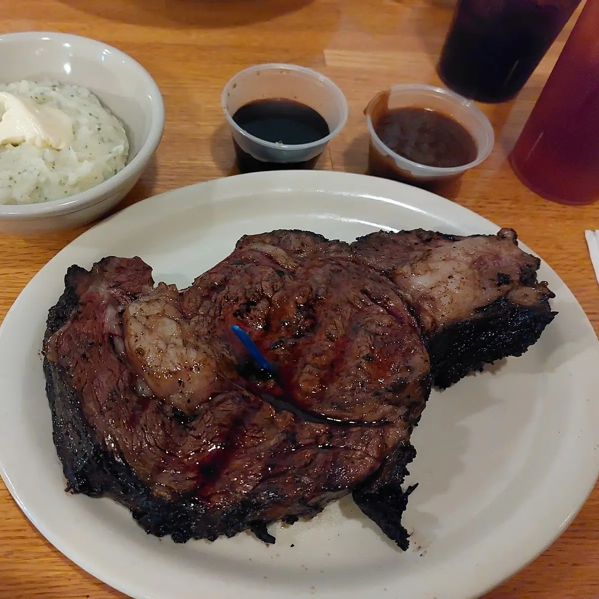 Prime Rib with Garlic Mashed Potatoes