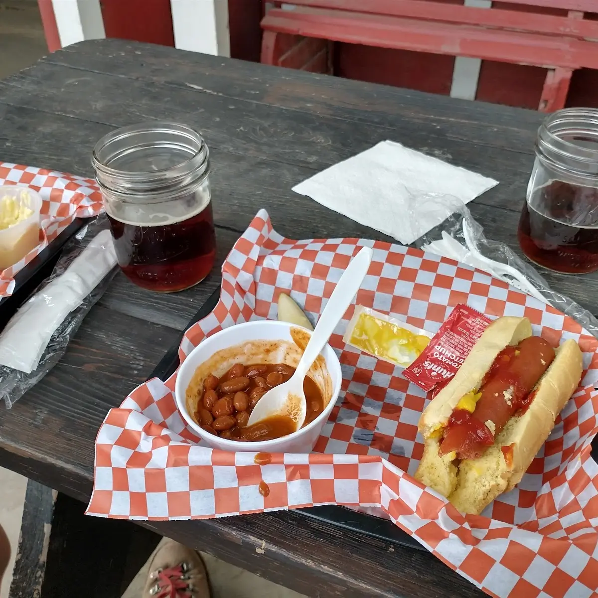 Hot Dog and Beer