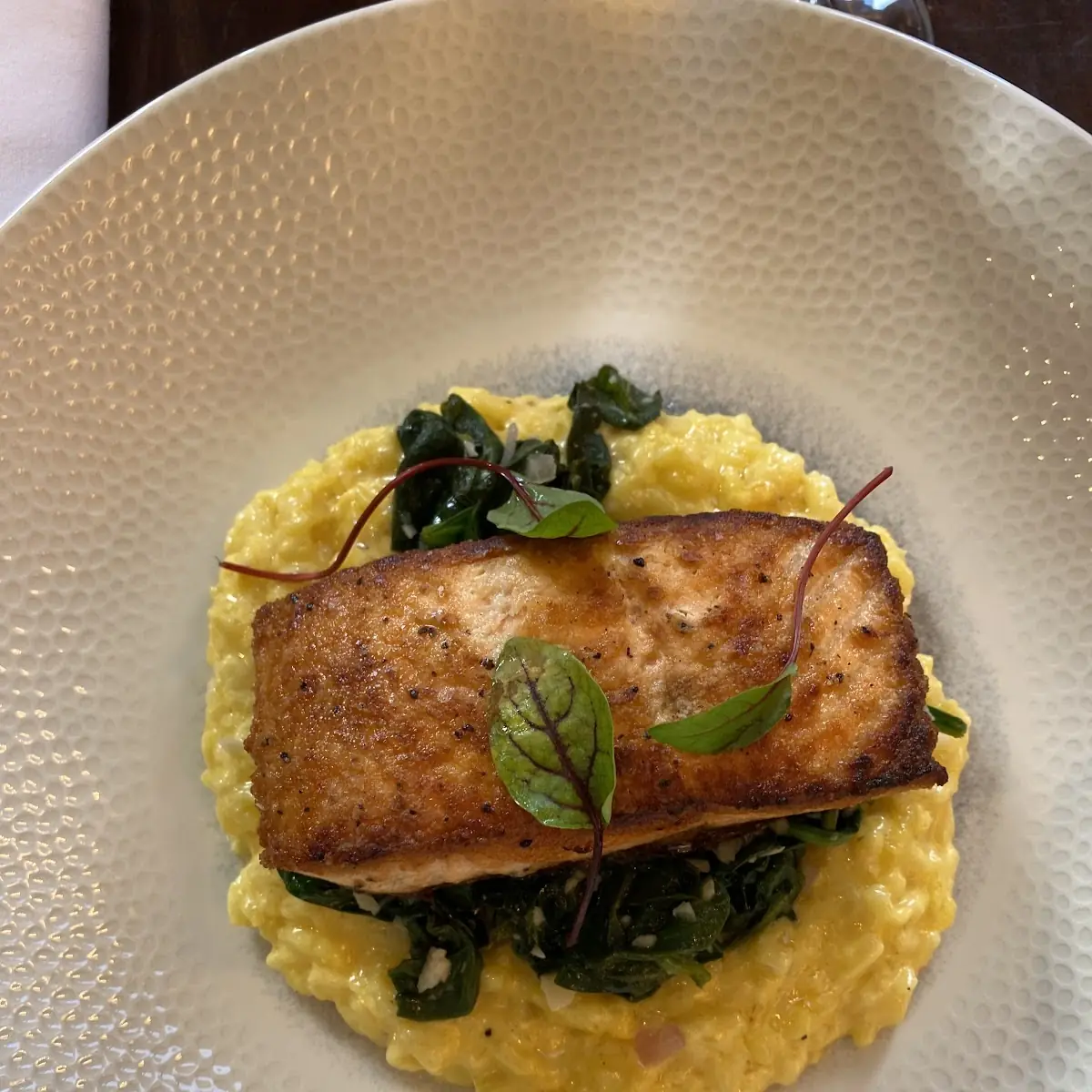 Atlantic Salmon with Risotto