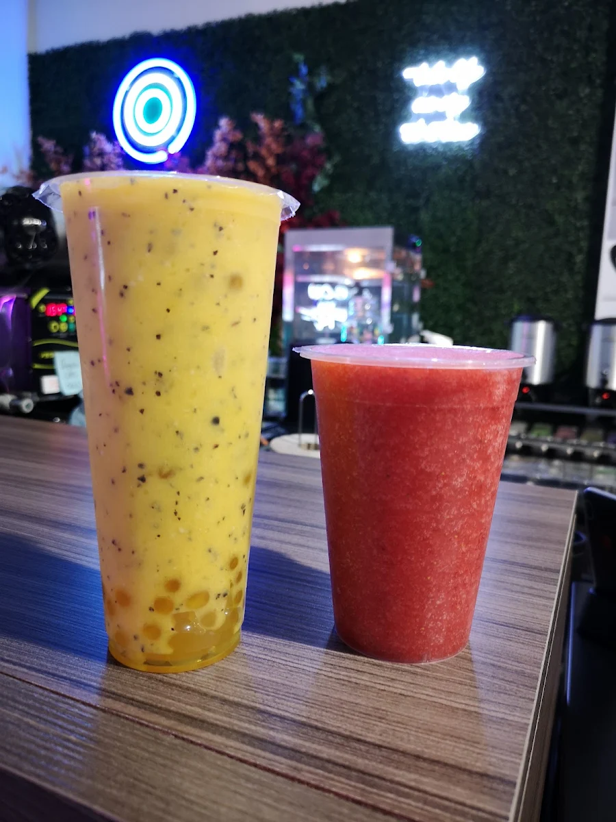 Left Tropical Sunrise Smoothie