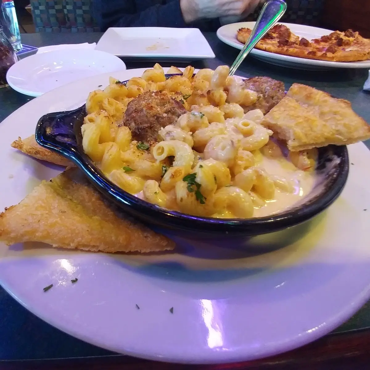 Twisted Mac and Cheese with Meatballs