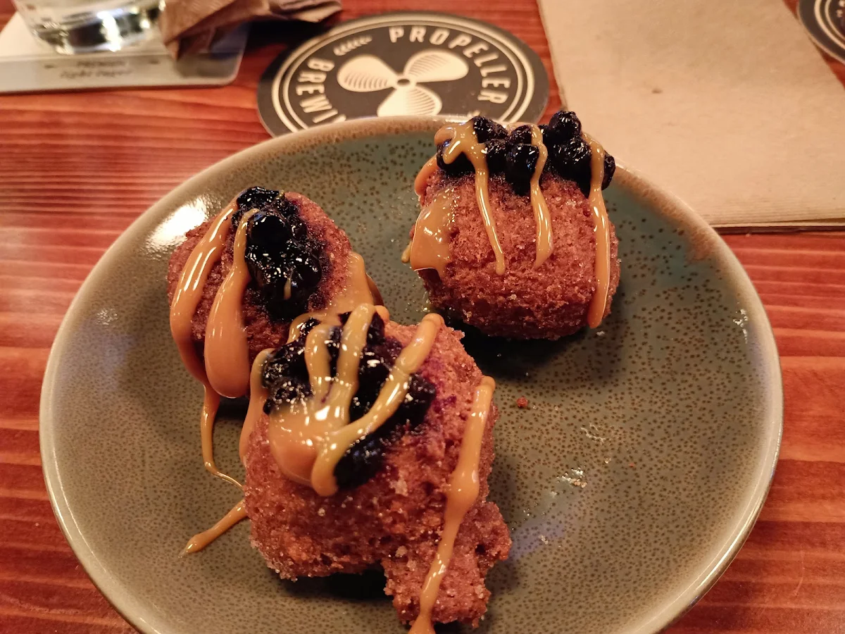 Blueberry Grunt Donuts