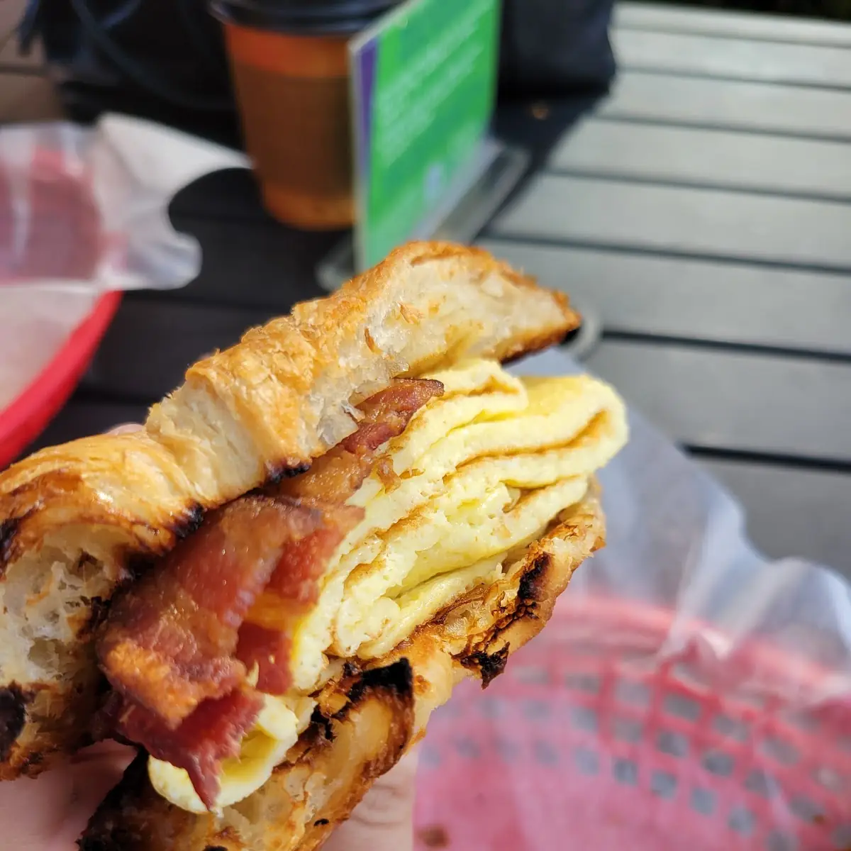 Bacon Egg Cheese Croissant