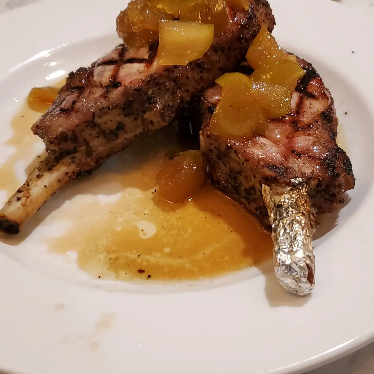 Brandy Glazed Pork Chops