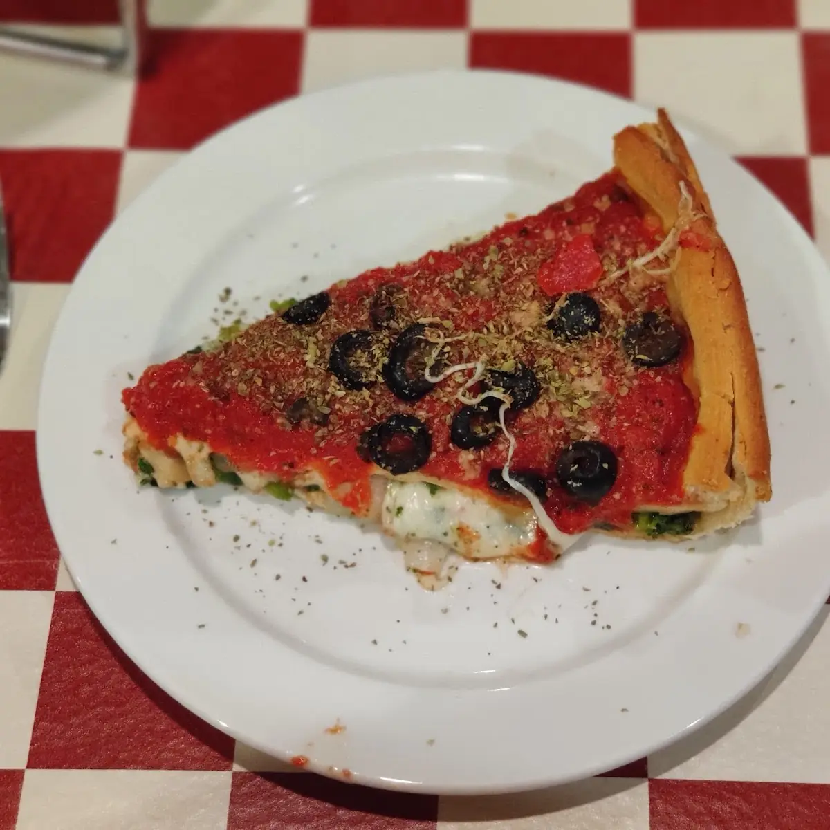 Deep Dish Pizza Veggie Pizza