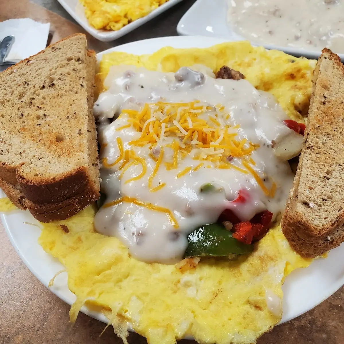 Open Faced Omelet