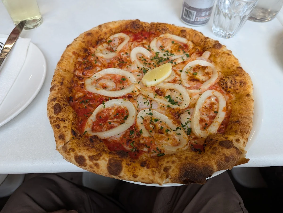Prawn and Calamari Pizza, Justin Lane Geelong