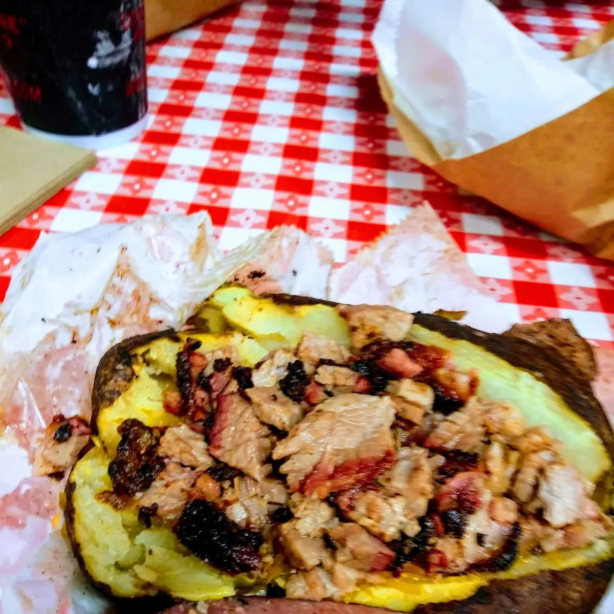 Smoked Baked Potato with Brisket