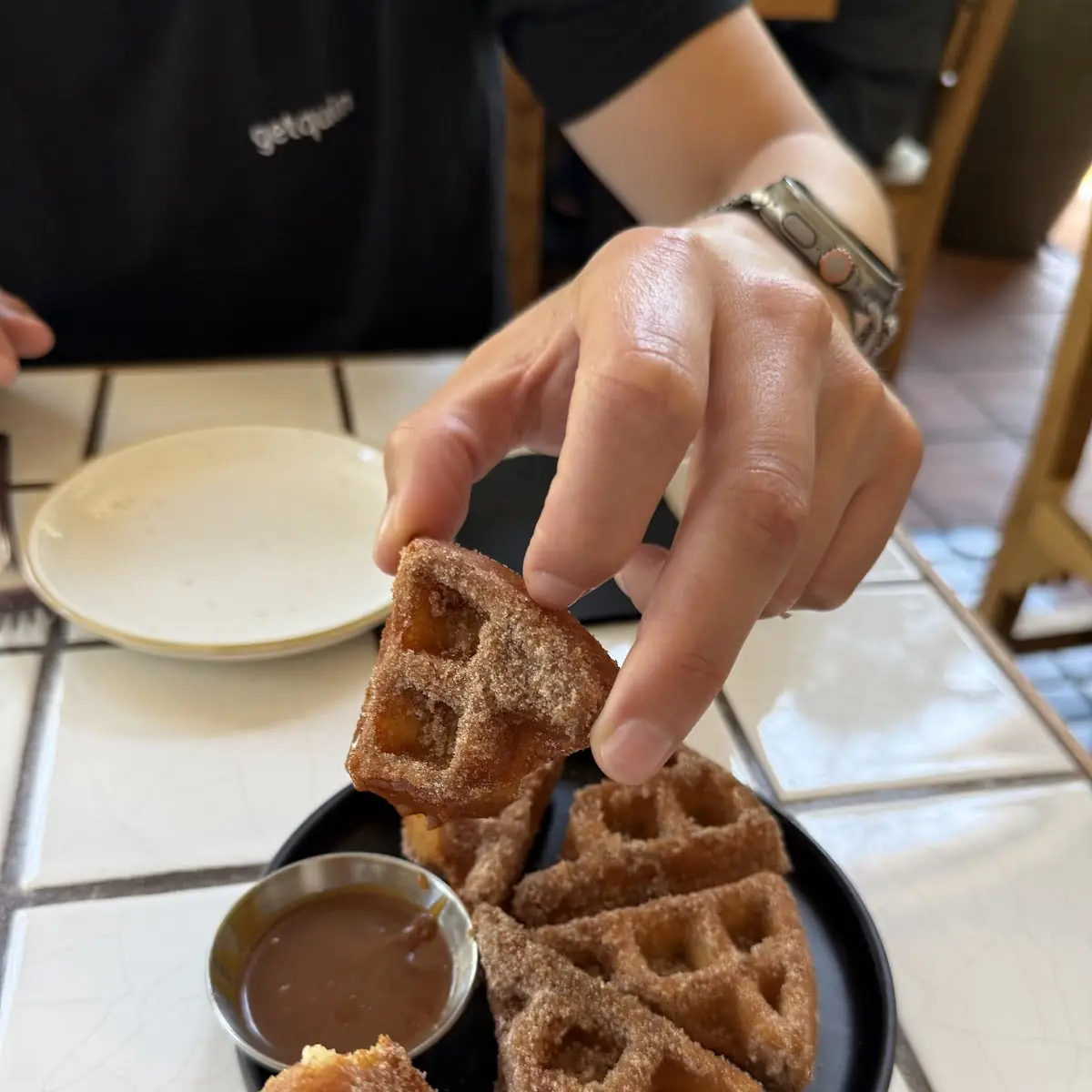 Pollo Frito Y Waffl