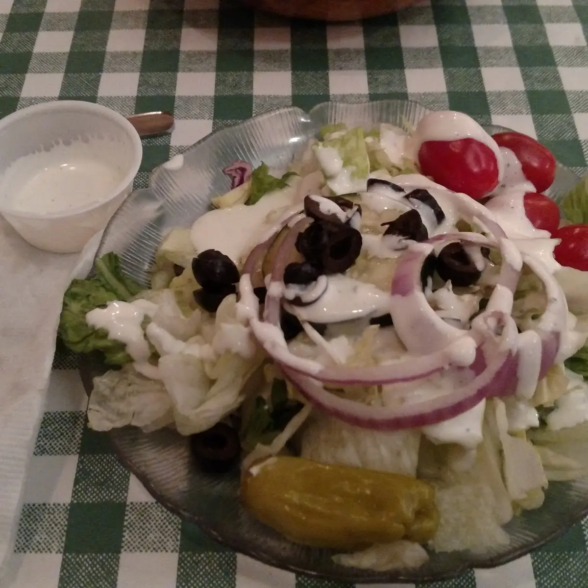 Salad with Ranch Dressing