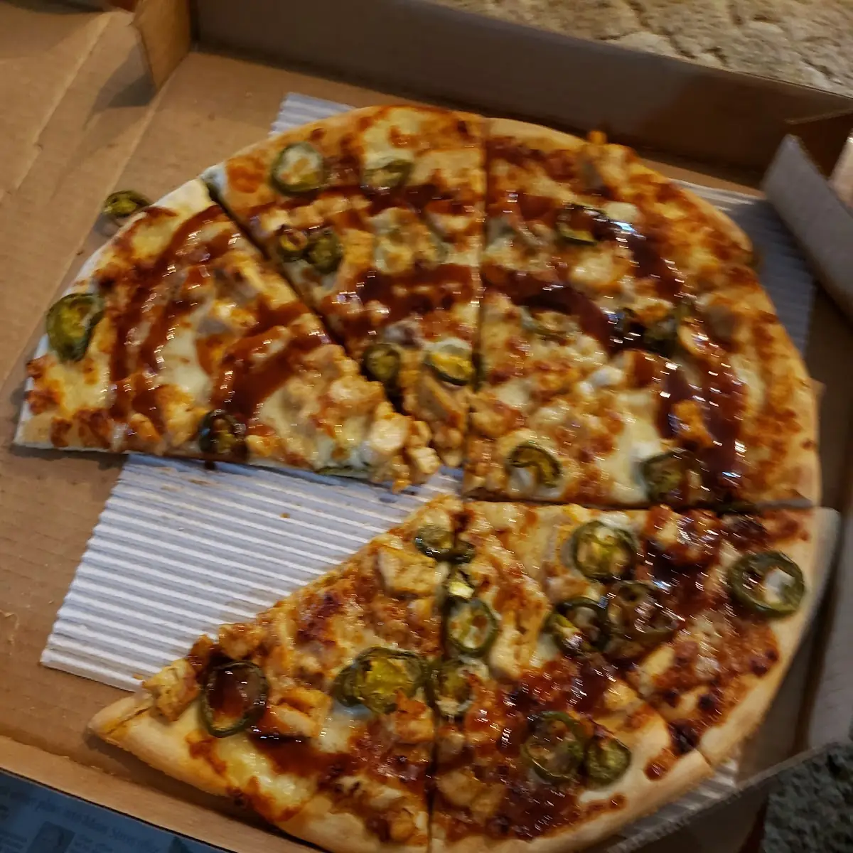 Barbeque Chicken Jalapeno Pizza