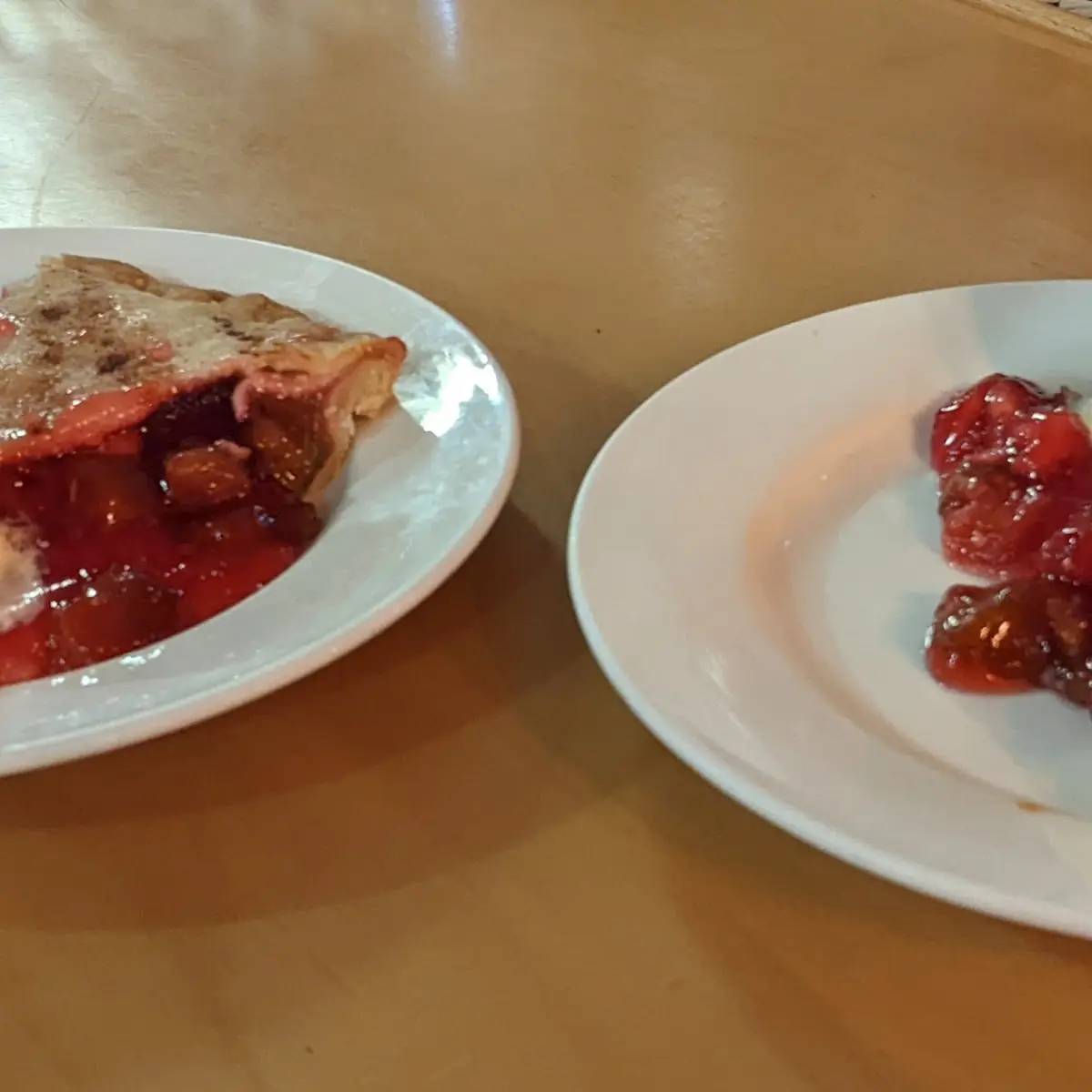 Cherry Rhubarb Pie