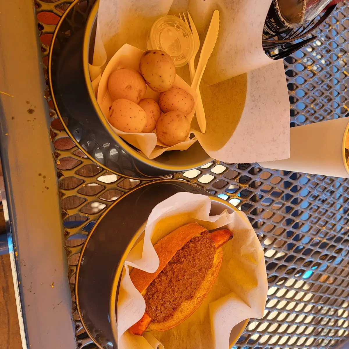 Chili Dog and Salted Balls