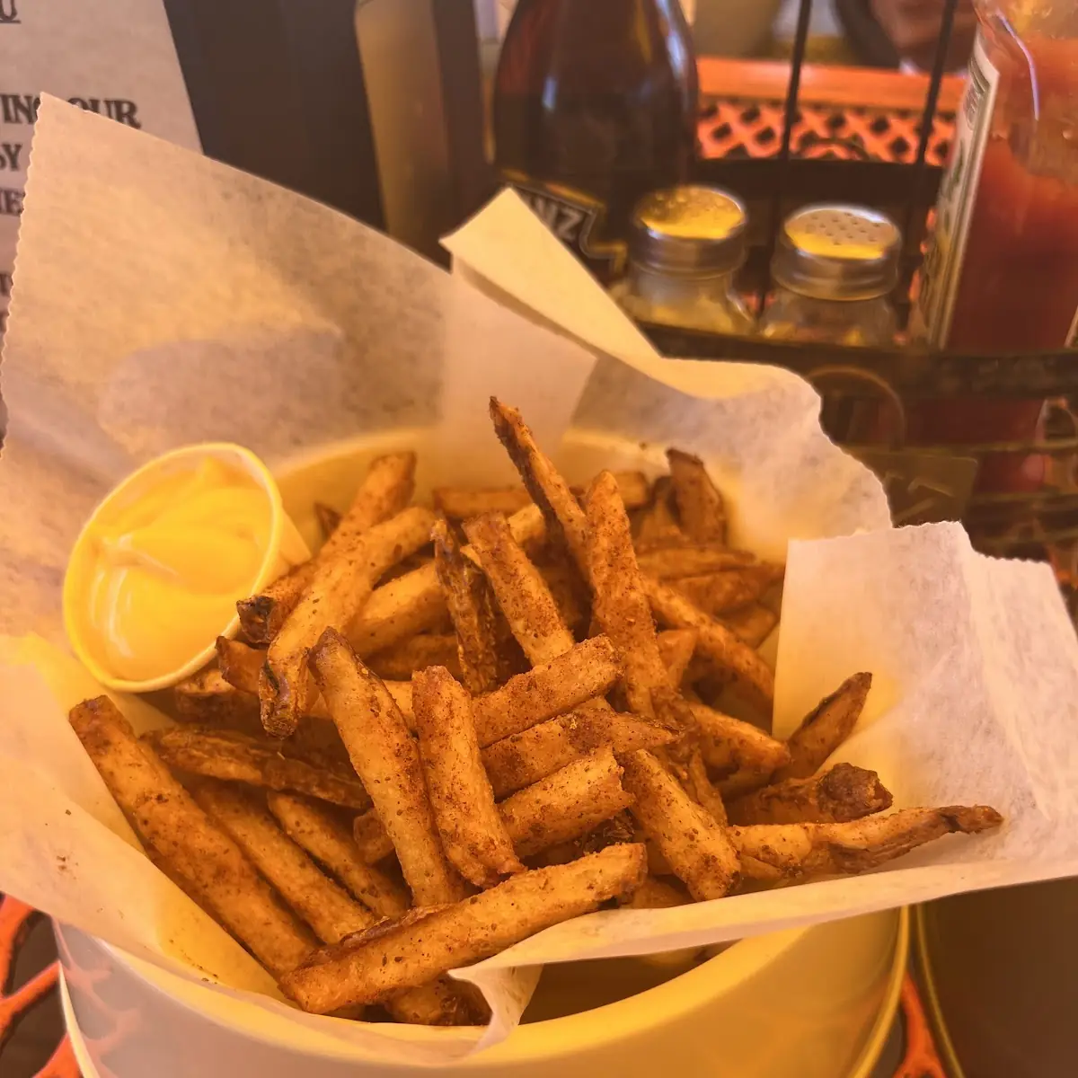 Old Bay Fries with Cheese