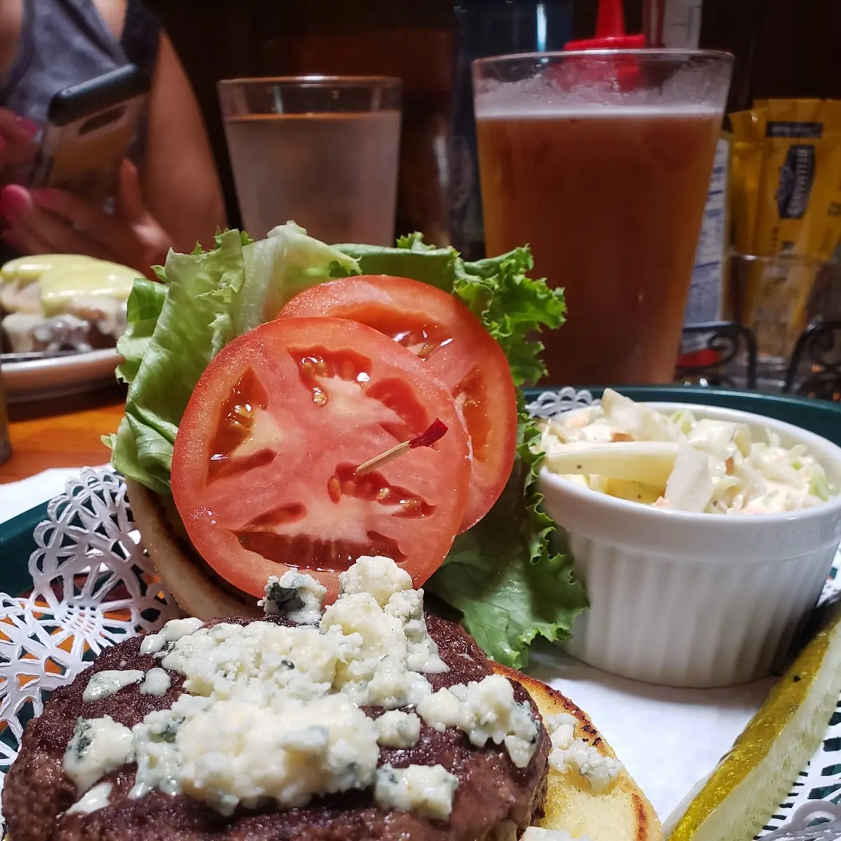 Black and Bleu Burger