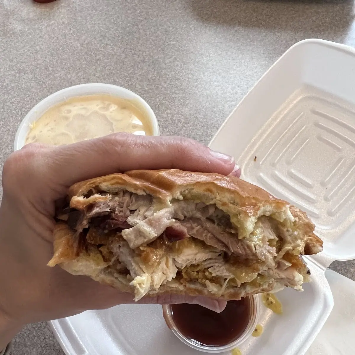 Maple Mustard Corn Flake Crusted Chicken Sandwich