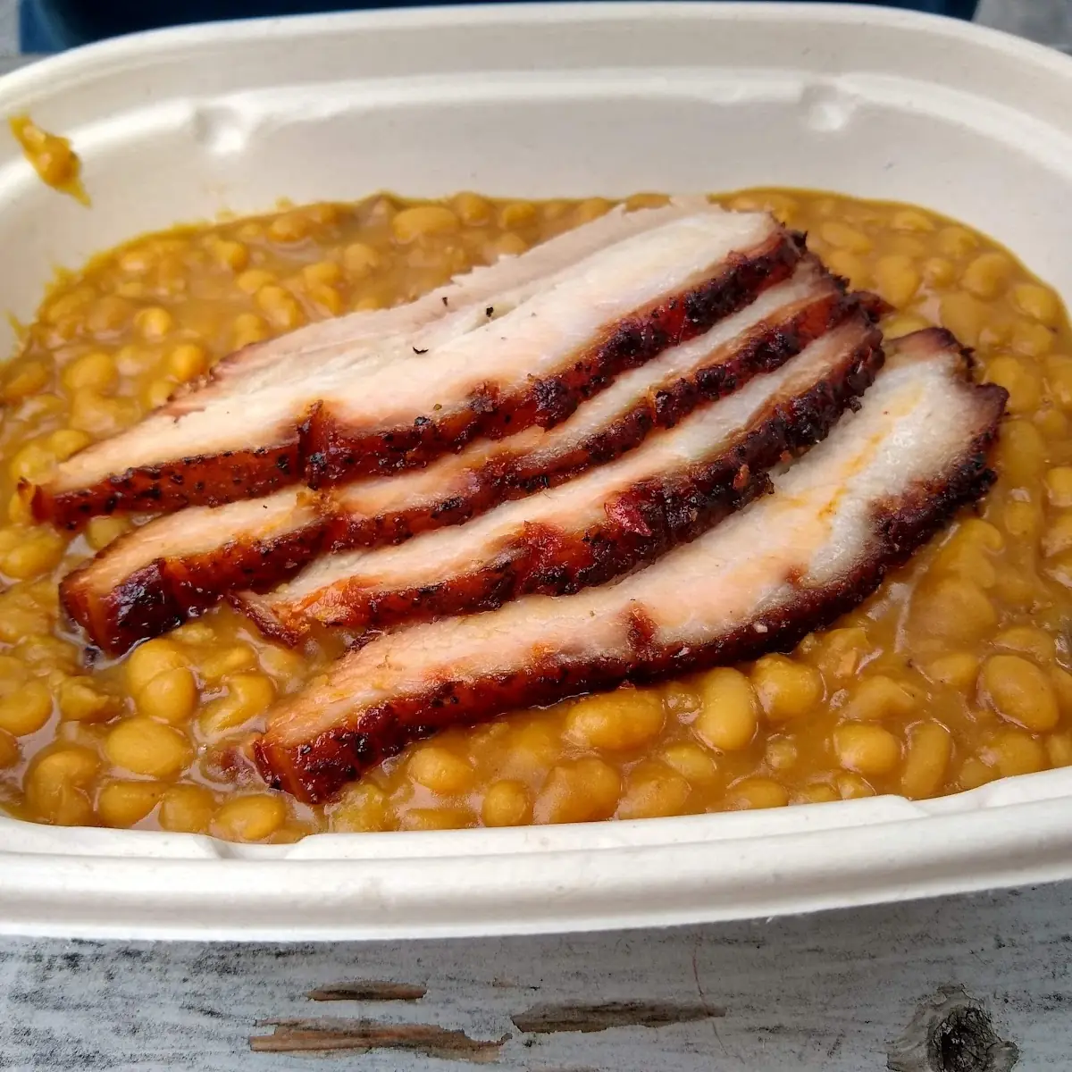 Pork Belly over Beans