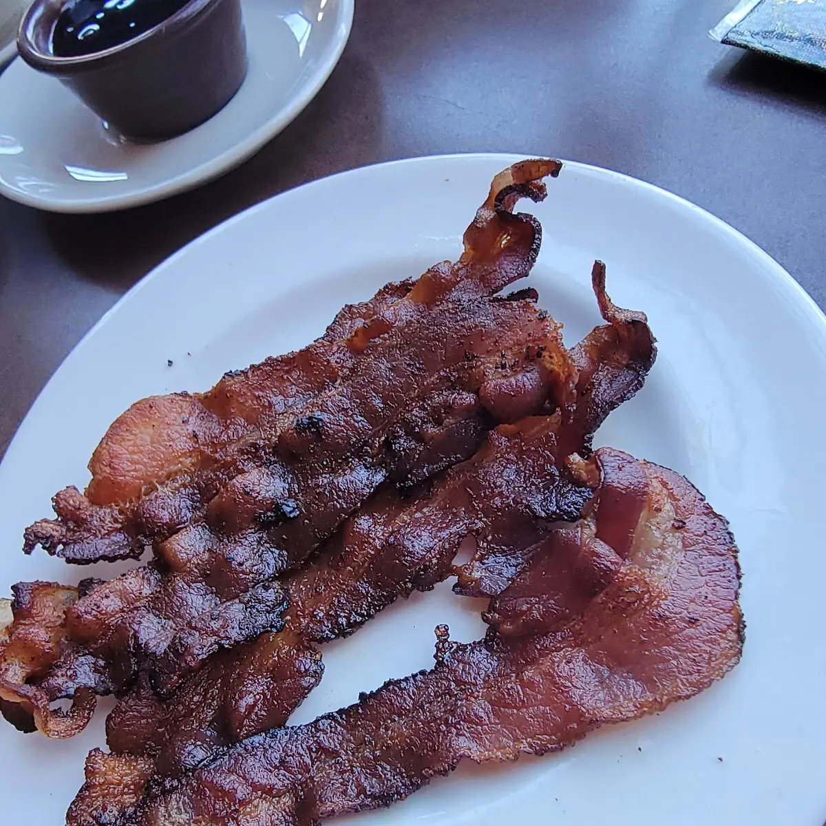 Fried Eggs and Crispy Bacon