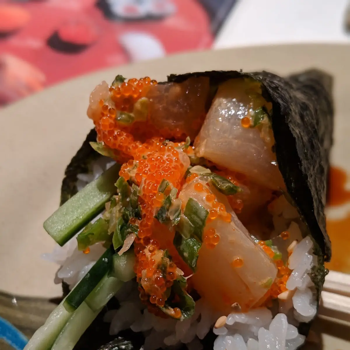 Spicy Scallop Hand Roll