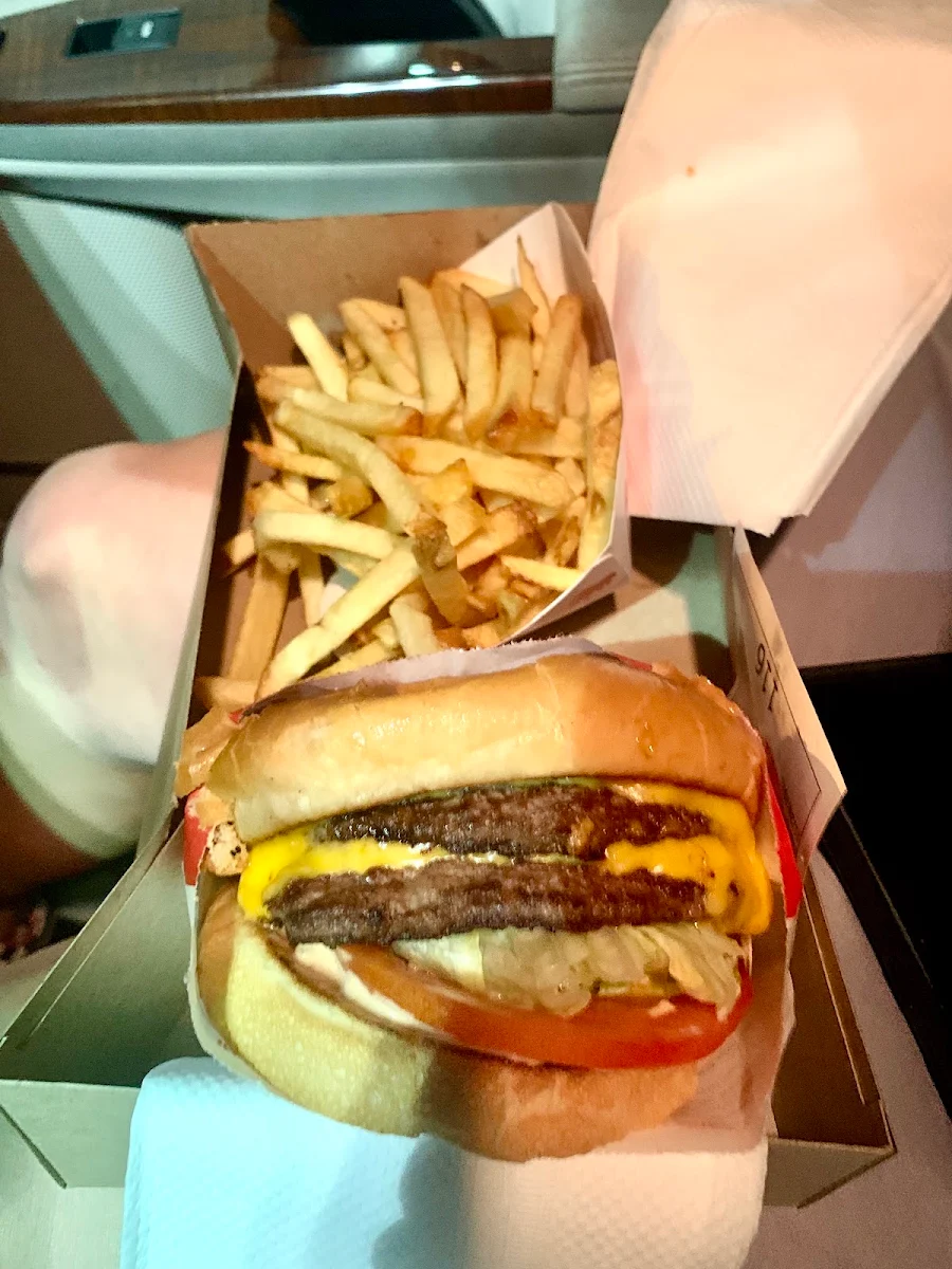 Double Double Cheese Burger with Fries