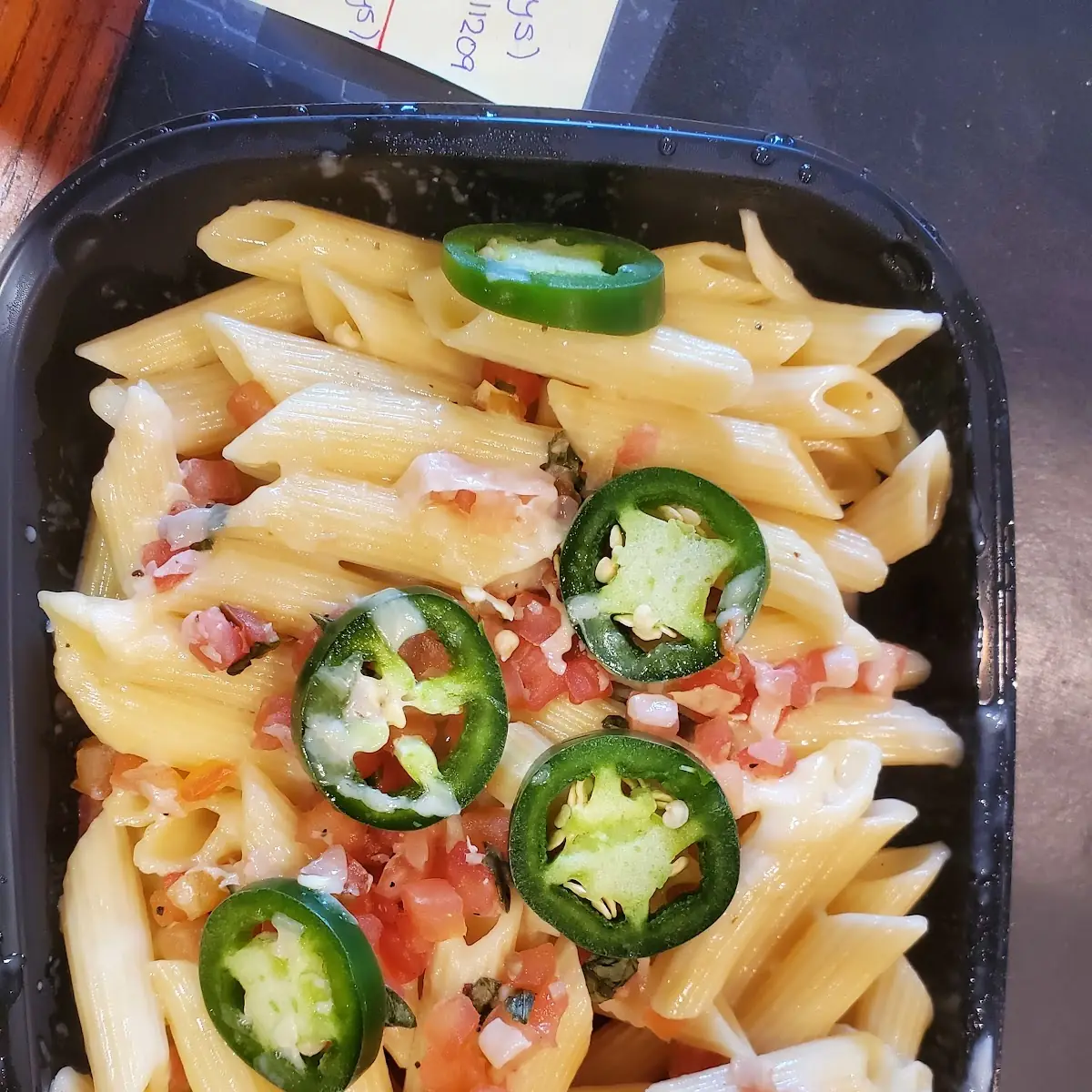 Three Cheese Penne Pasta with Jalapenos