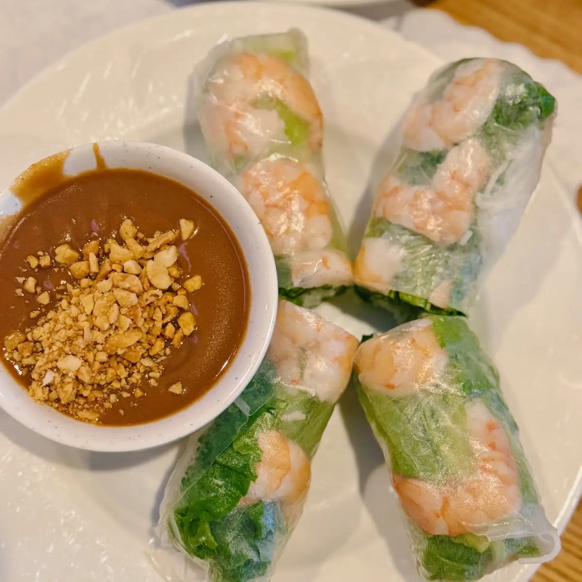 Spring Rolls with Peanut Sauce