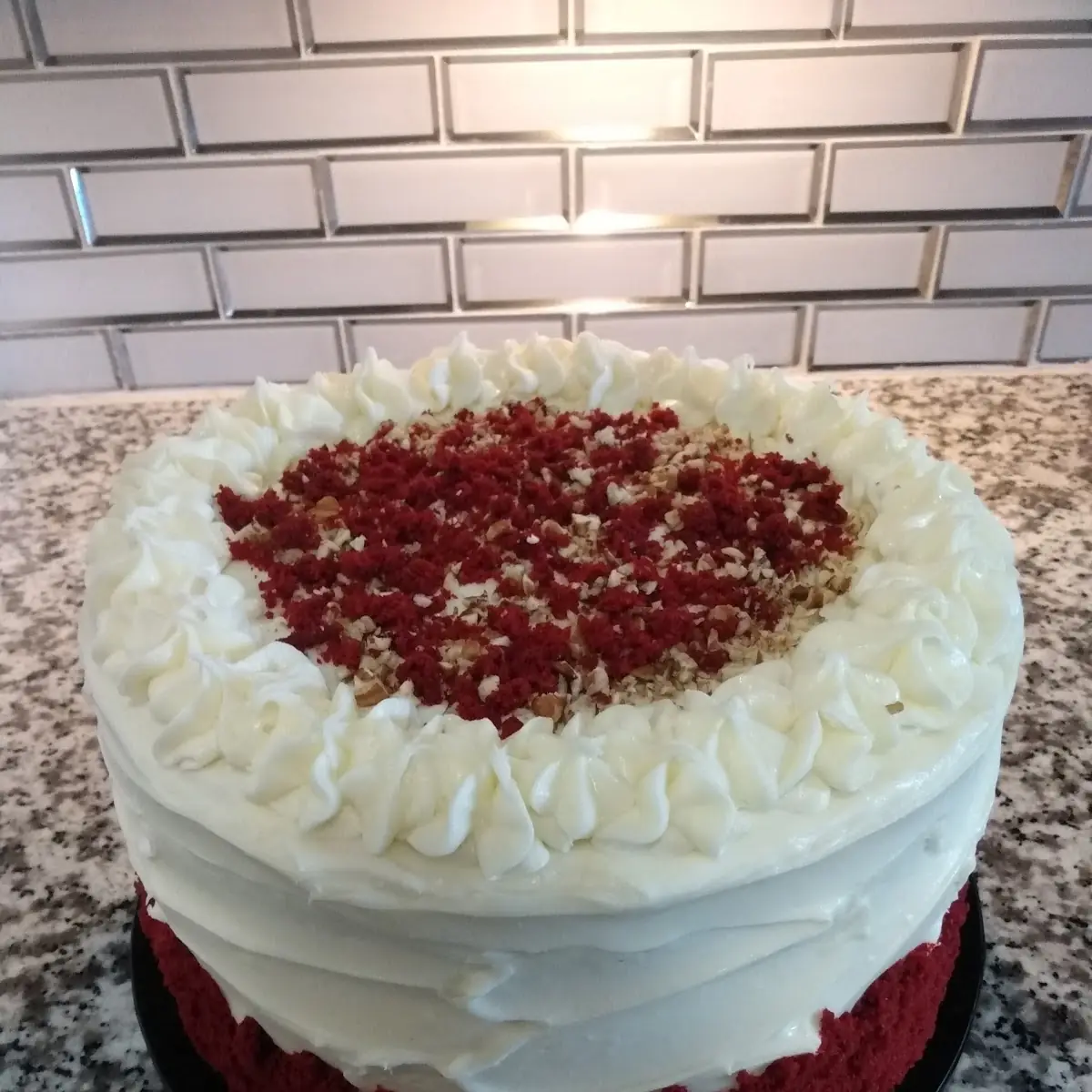 Pecan Red Velvet Cake