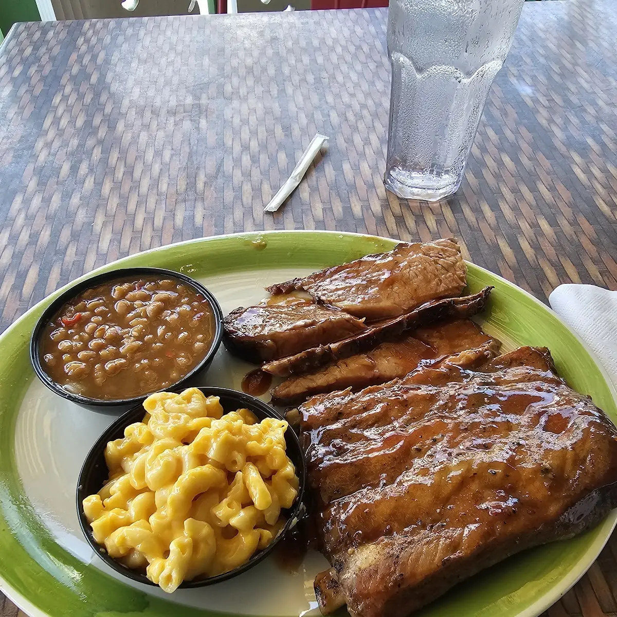 Baby Back Ribs Pulled Pork Barbeque Fried Flounder