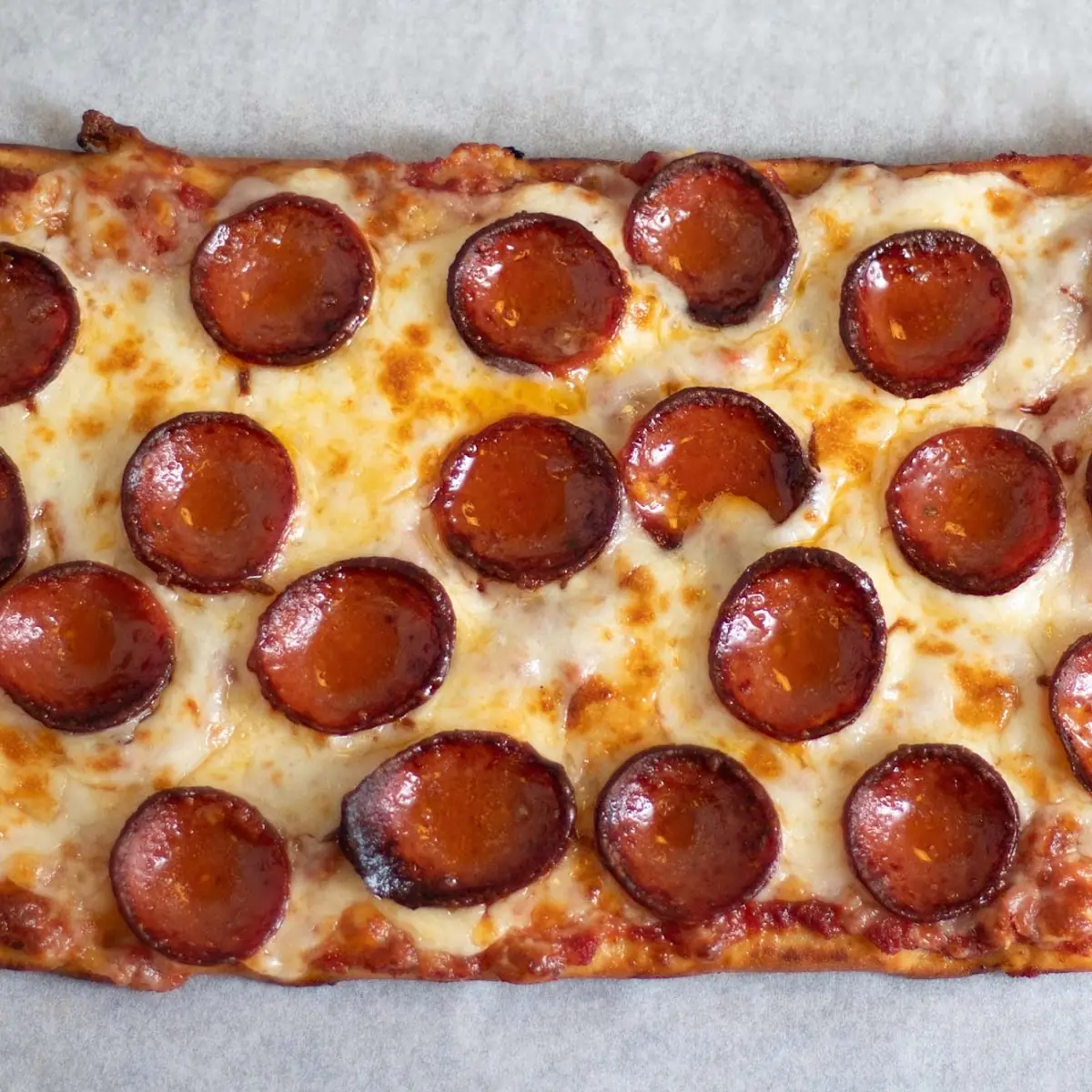 Cheese and Pepperoni Flatbread Pizza
