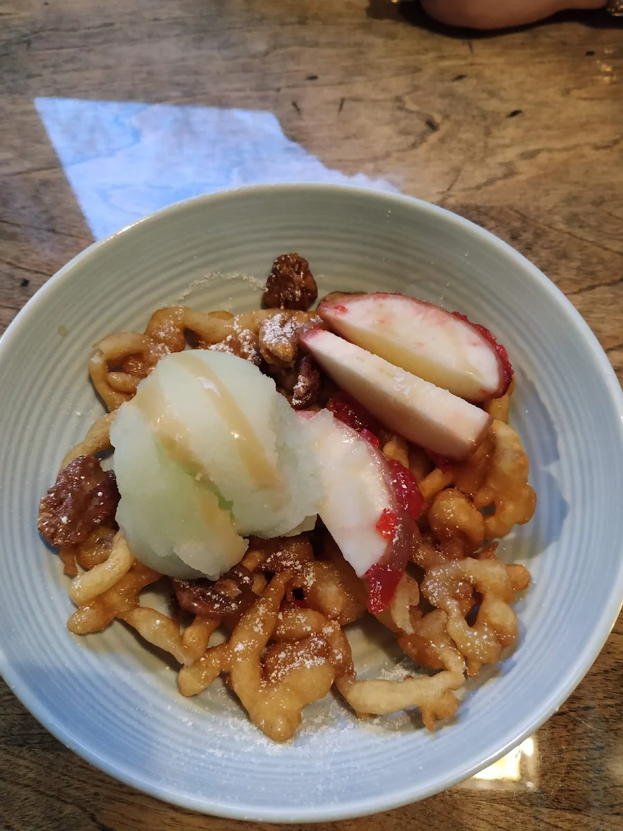 Candy Apple Funnel Cake, No. 4 Restaurant & Bar