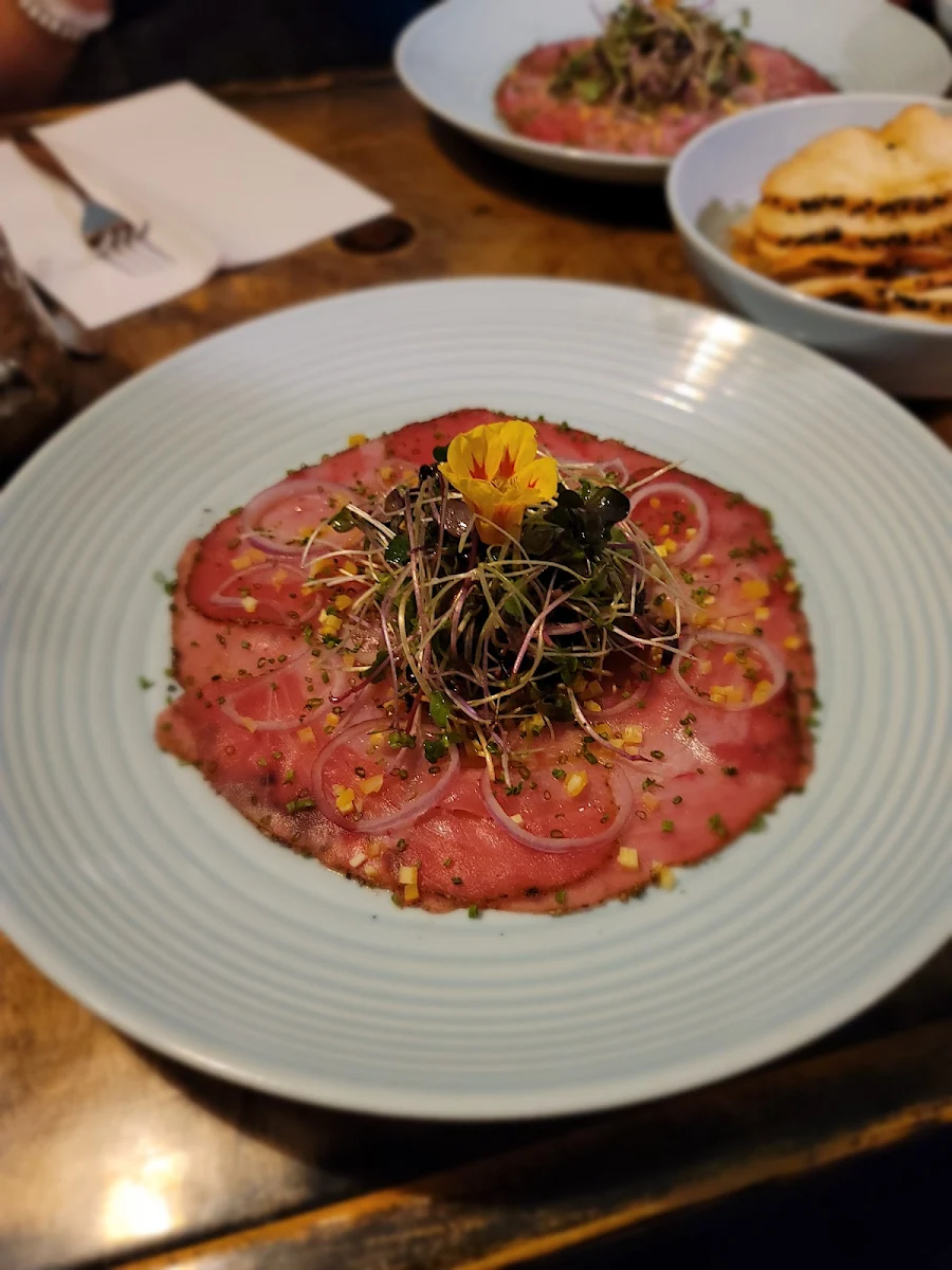 Tuna Carpaccio, No. 4 Restaurant & Bar