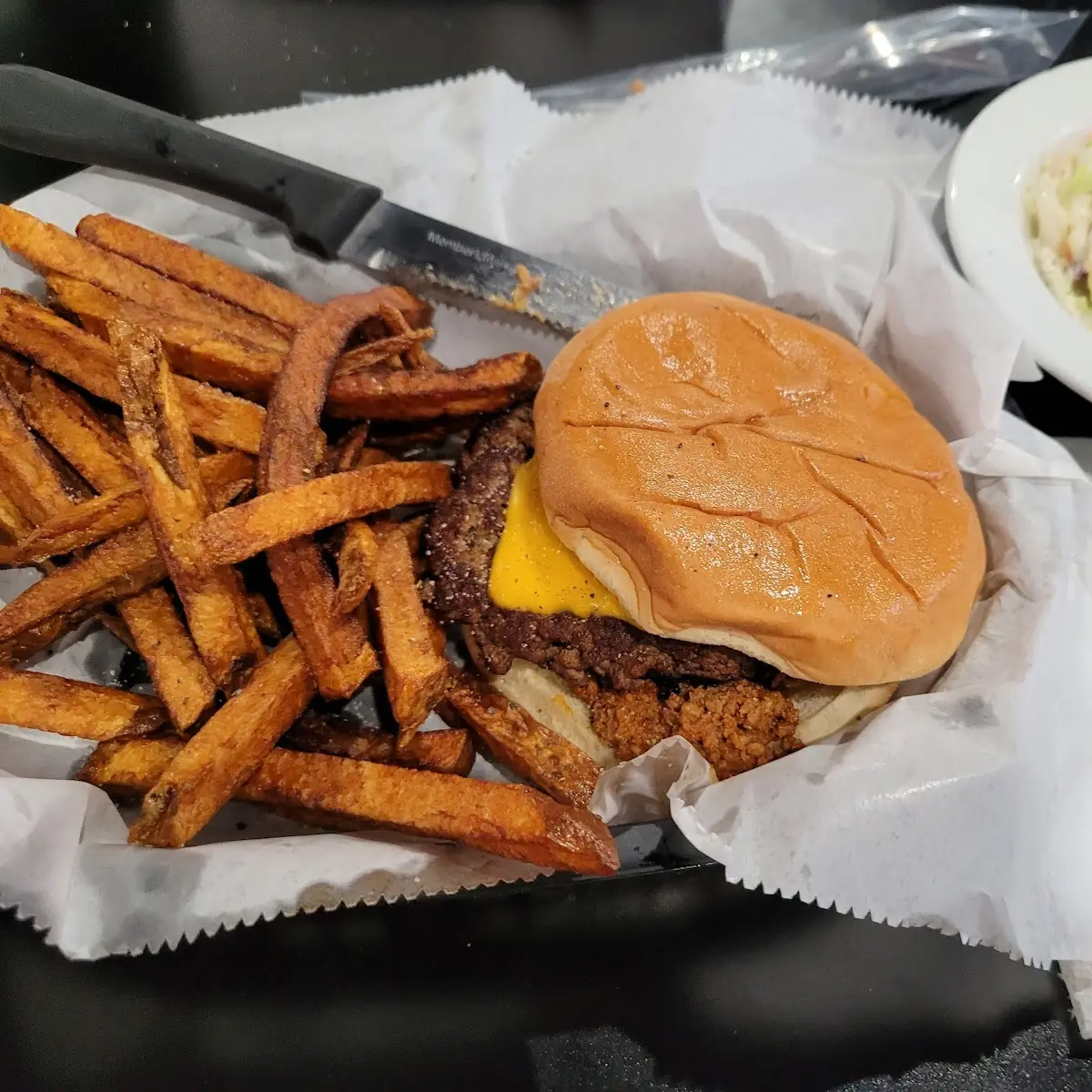 Triple Cheeseburger Plate