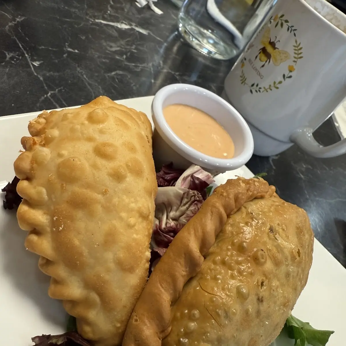 Fried Empanada with Dipping Sauce