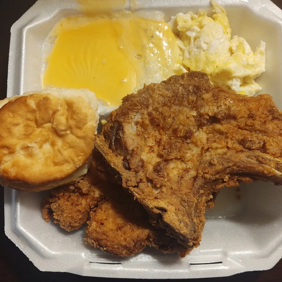 Pork Chop Breakfast