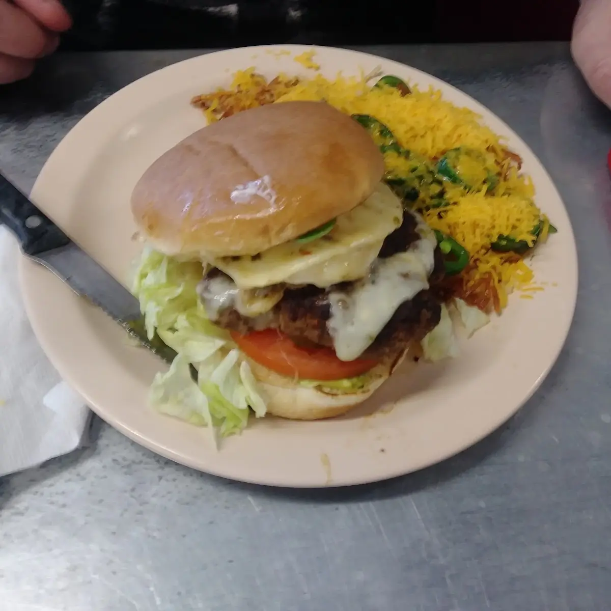 Green Chile Burger