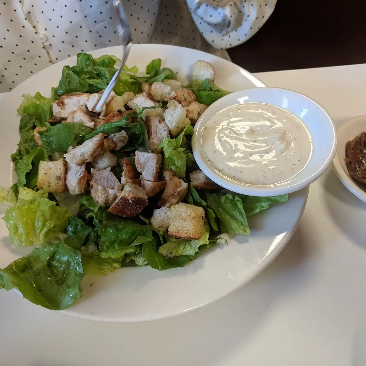 Grilled Chicken Caesar Salad Dressing on the Side