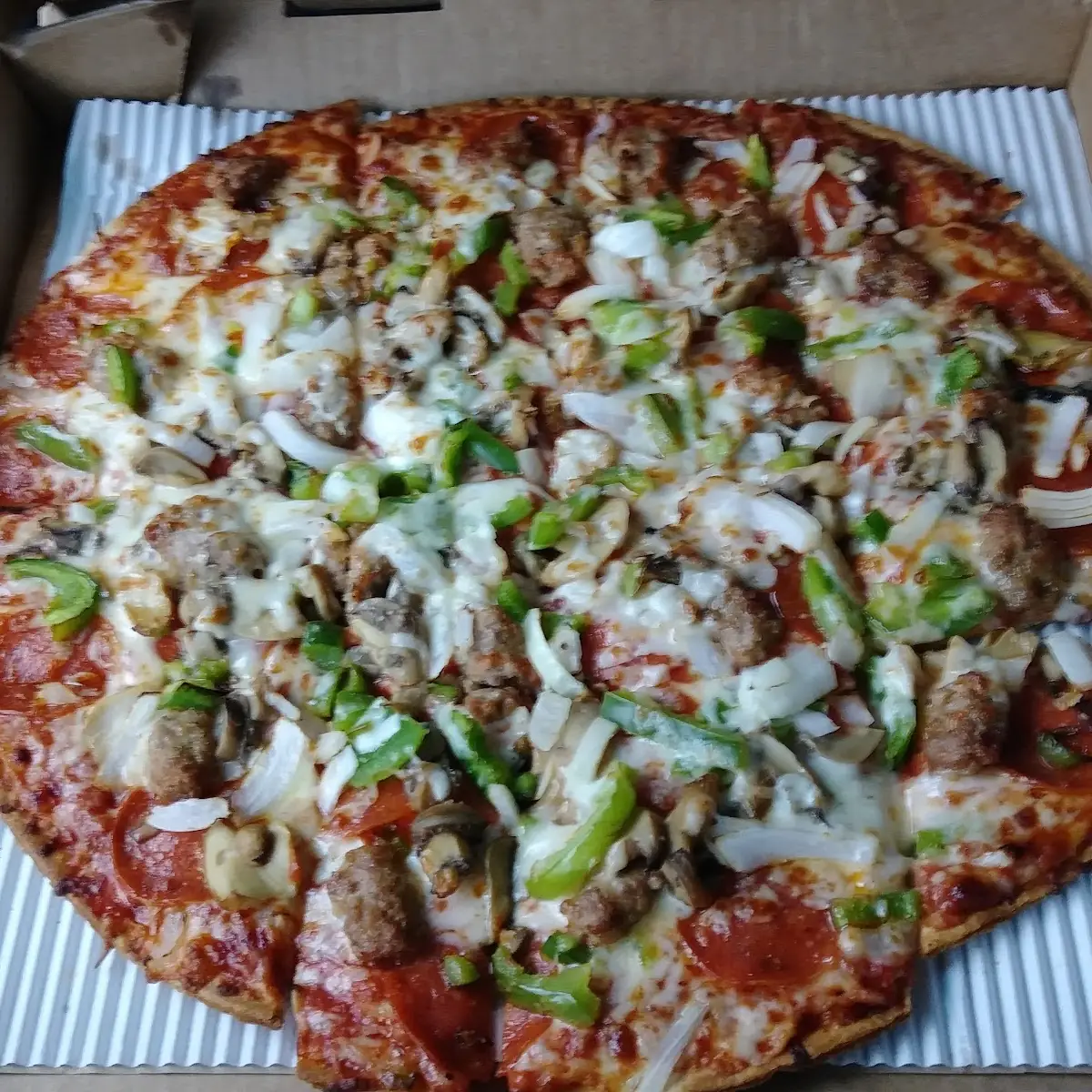 Supreme Pizza Thin Crust