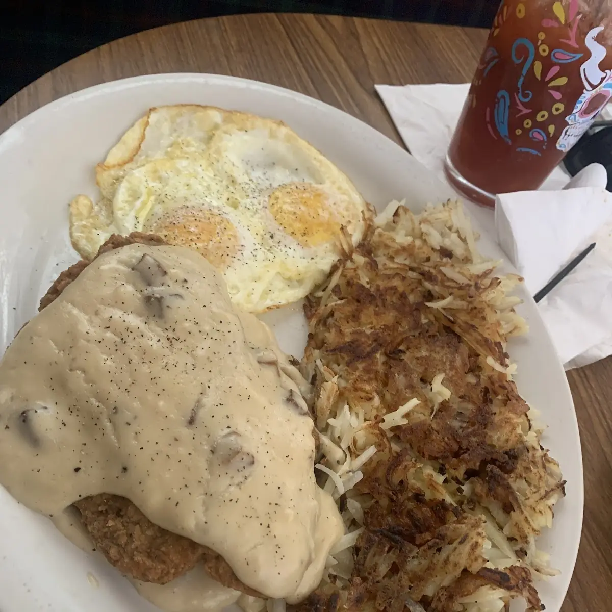 Chicken Fried Steak & Eggs