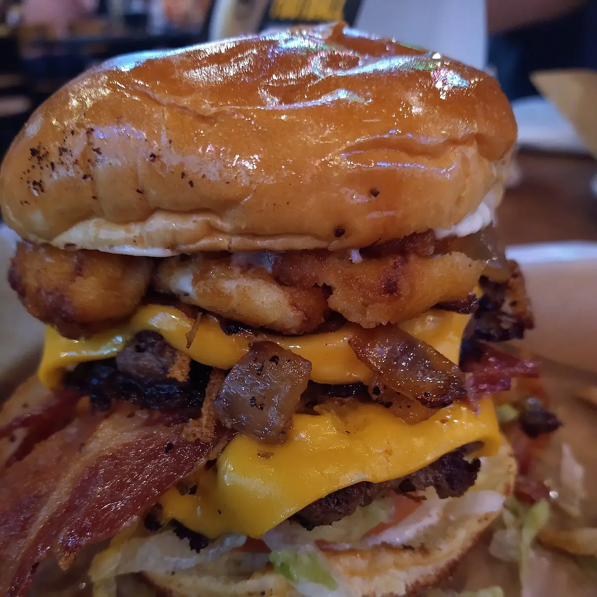 Cheese Curd Bacon Cheeseburger