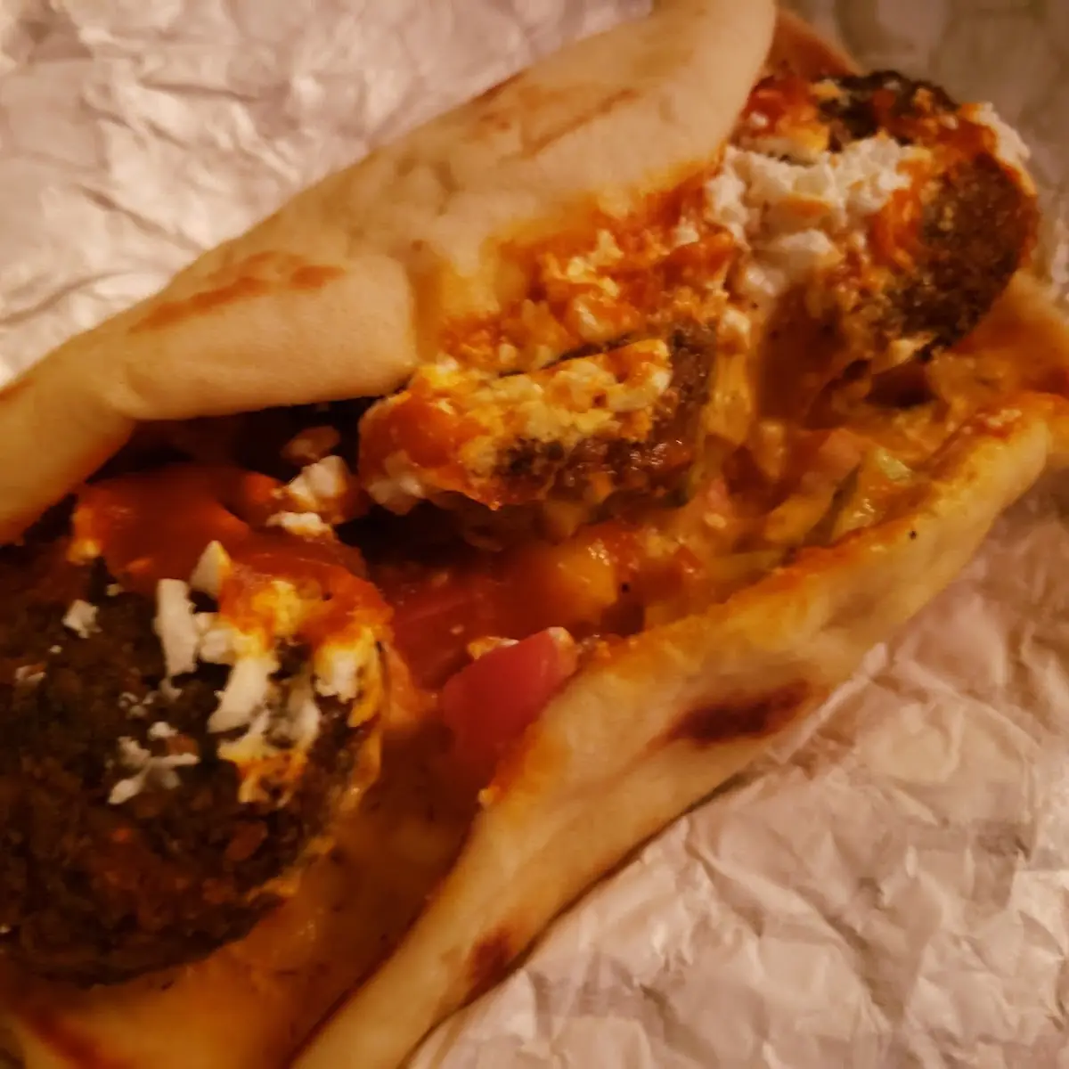 Diablo Falafel Wrap