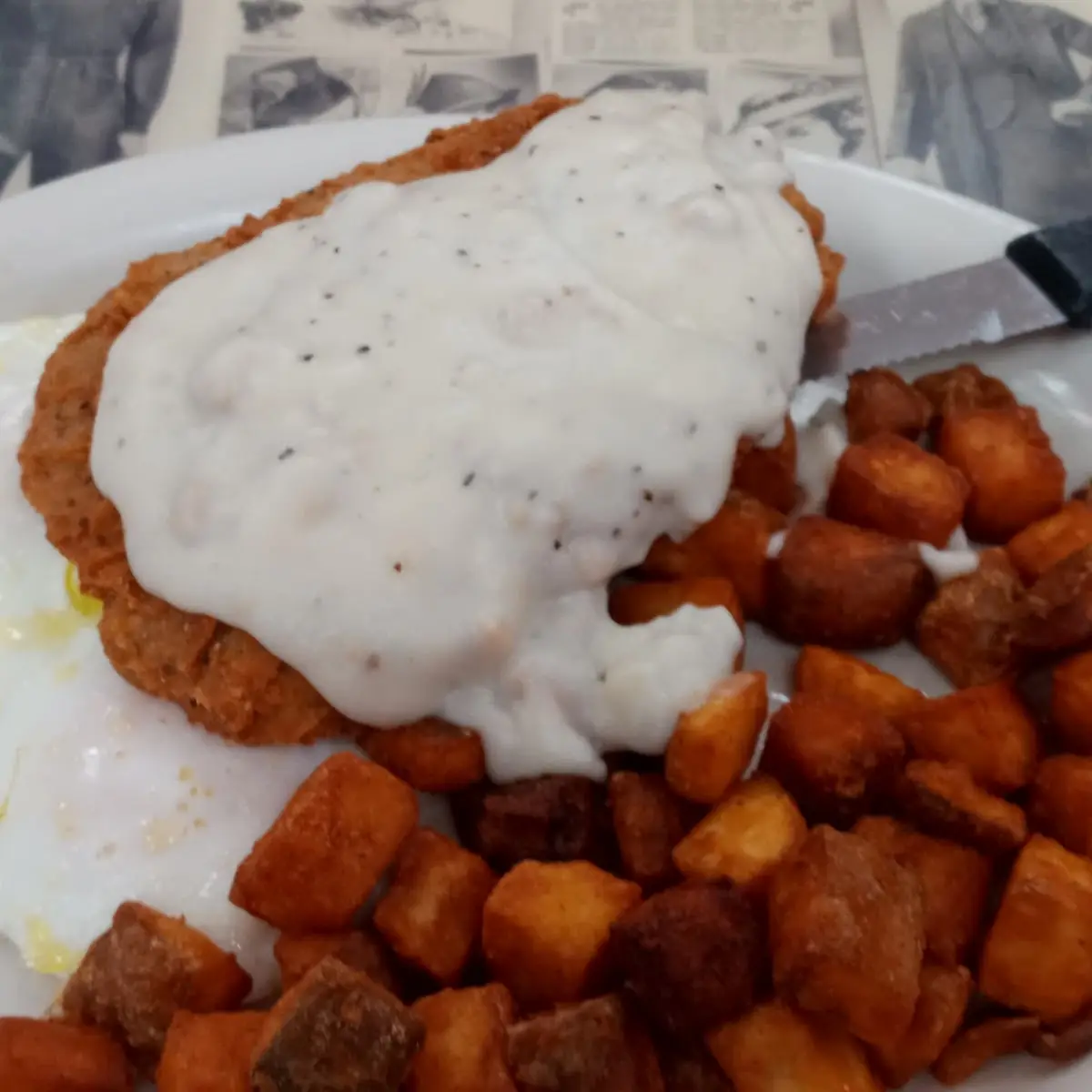 Chicken Fried Steak and Eggs