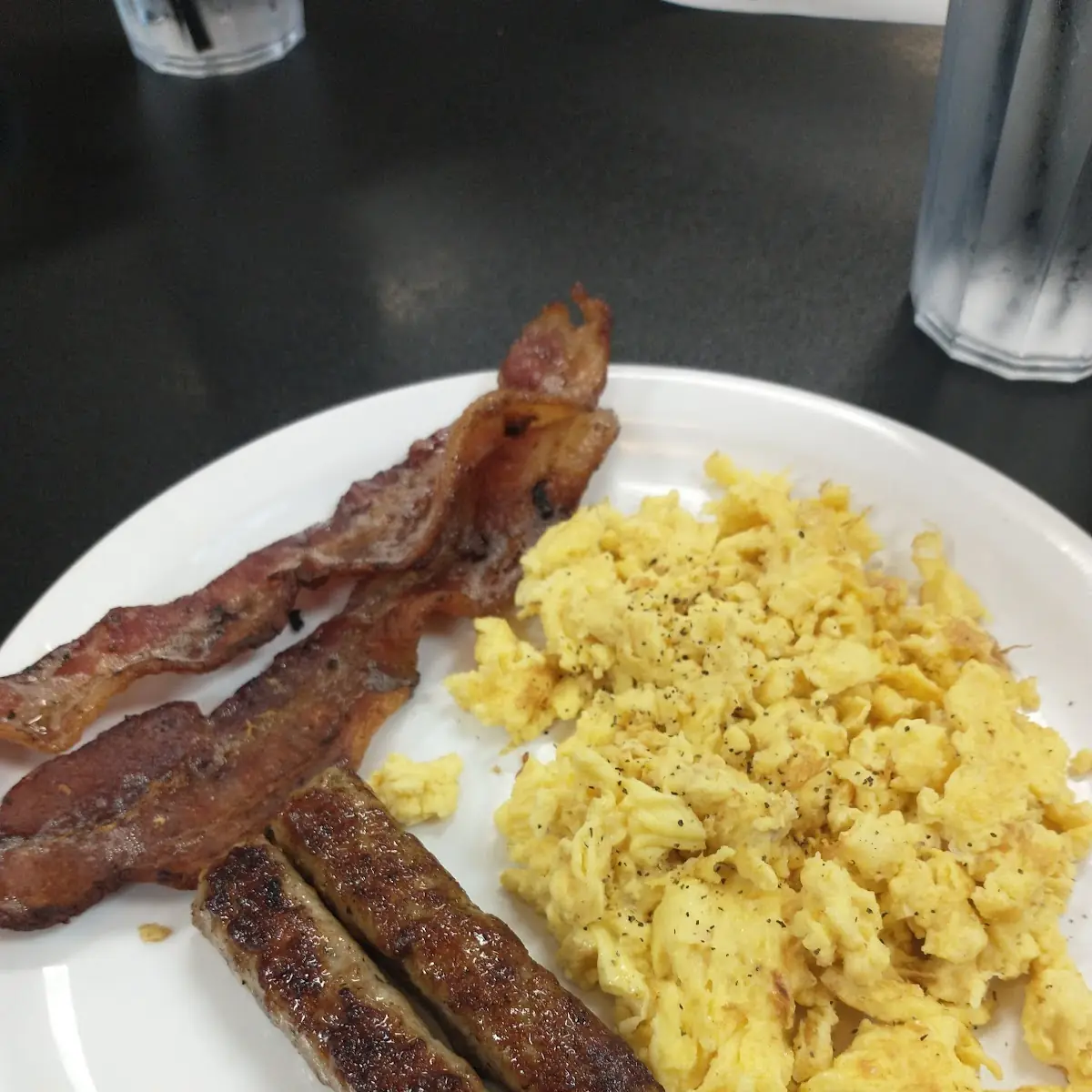 Eggs with Bacon Sausage