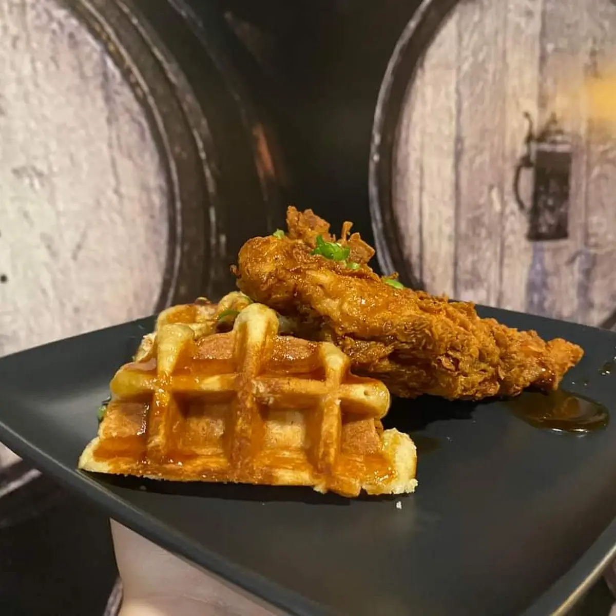 Spicy Chicken and Waffles
