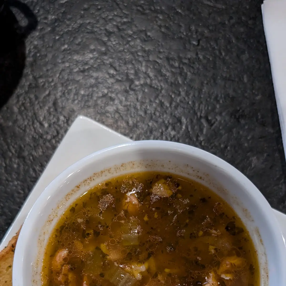 Gumbo with Garlic Bread