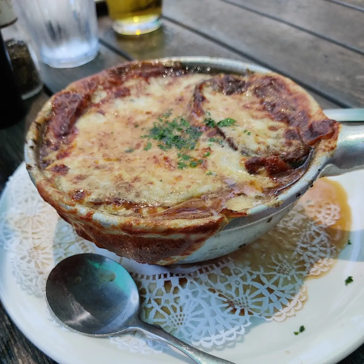 French Onion Soup in Crock