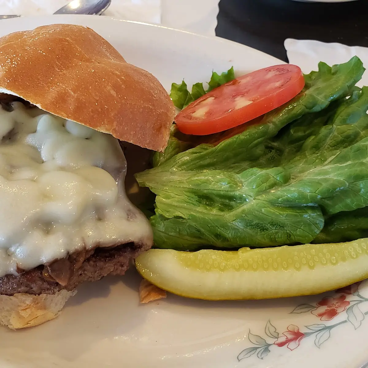 Mushroom Swiss Burger