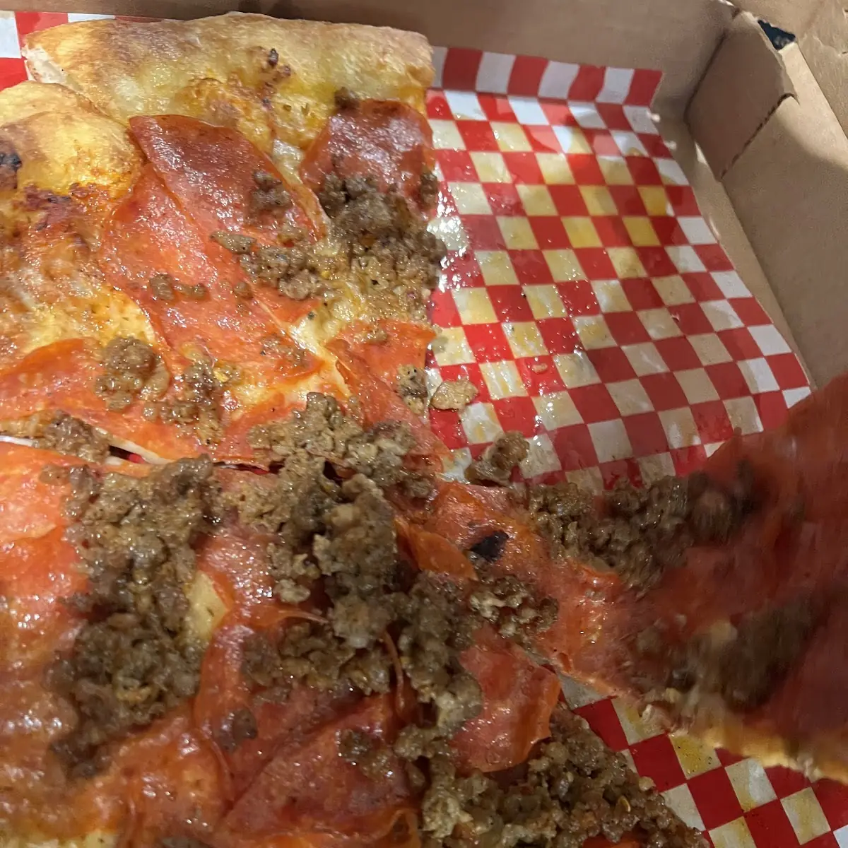 Pepperoni and Sausage Pizza