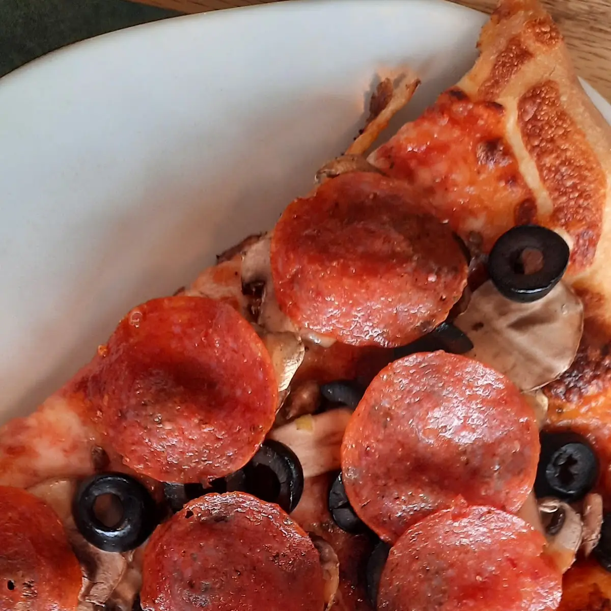Pizza with Salad Dressing